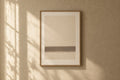 Ballard Framed Print — A soft plaster field interrupted low by one horizon of warm grey