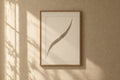 Dune Framed Print — A single sweeping curve, drawn once and left alone