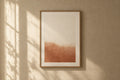 Ember Framed Print — Clay warms the lower third; the rest is left as bare ground